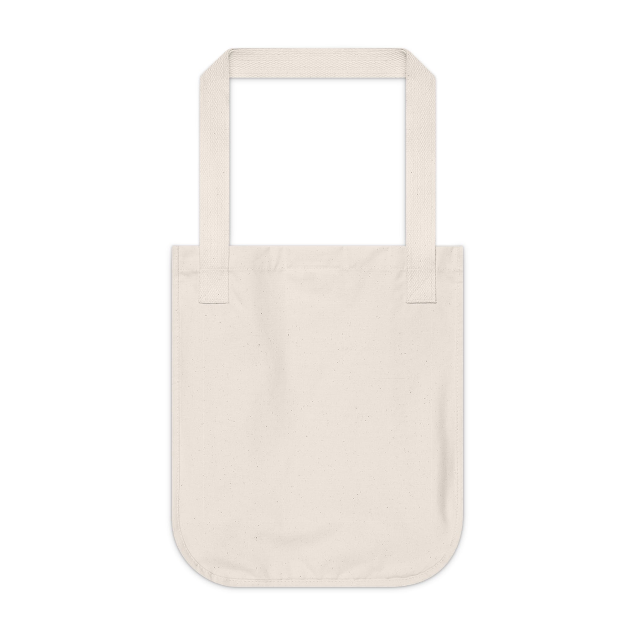 Beige tote bag on a white background